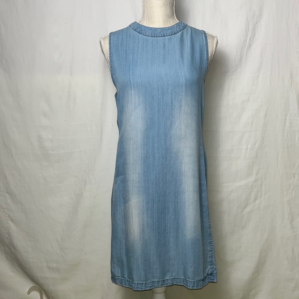 Taylor & Sage Cutout Denim Dress
